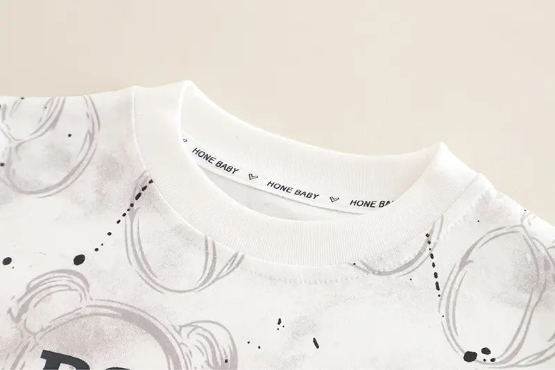 Boys Letter Printed Casual 2Pc Set Black — feature 5