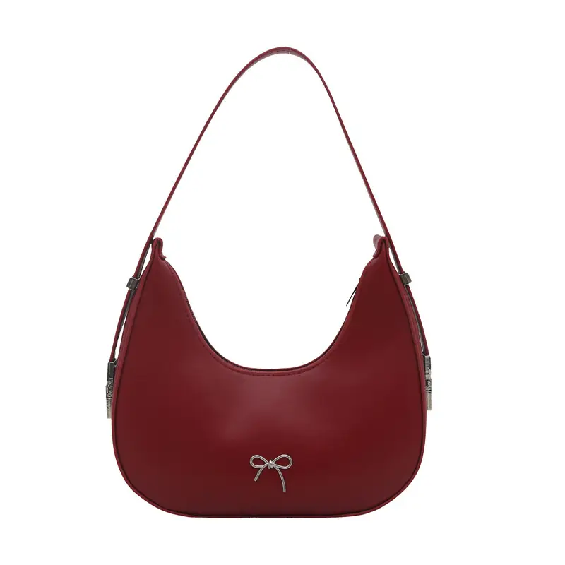 Red Korean Style Bowknot Shoulder Bag for Women