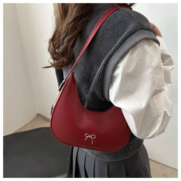 Red Korean Style Bowknot Shoulder Bag for Women — feature 11