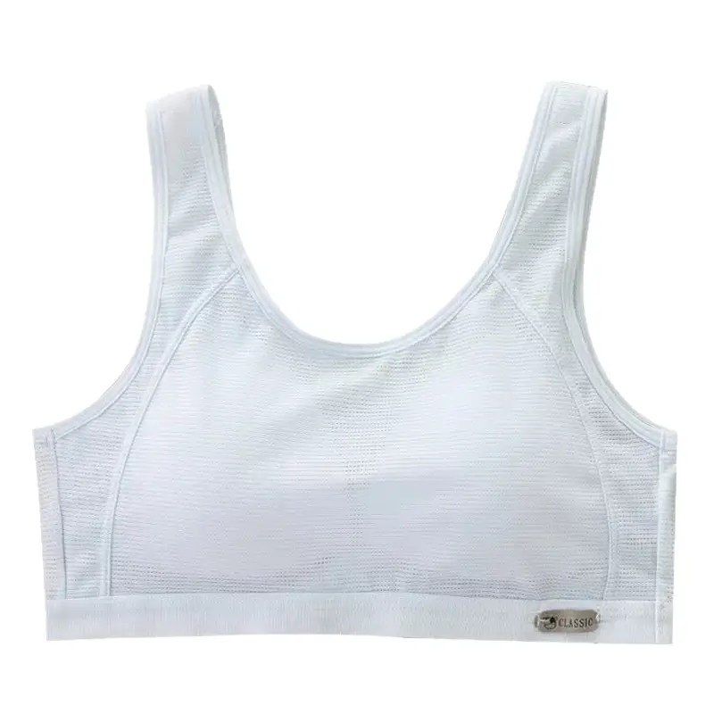 Girls' Bra Vest Junior High School Senior high school Students Puberty Sports Shockproof Running Cotton Girls' Underwear