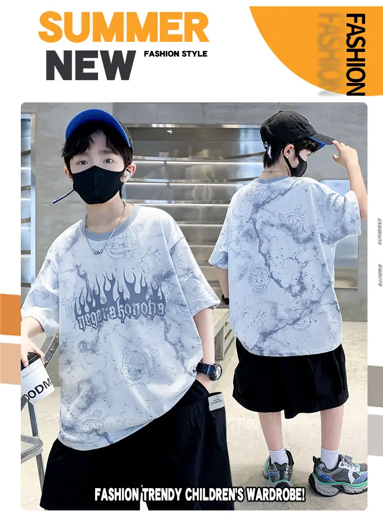 Children's Cotton Graphic T-Shirt Big City Print — feature 24