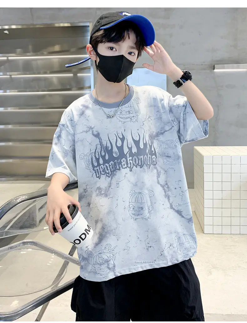 Children's Cotton Graphic T-Shirt Big City Print — feature 26