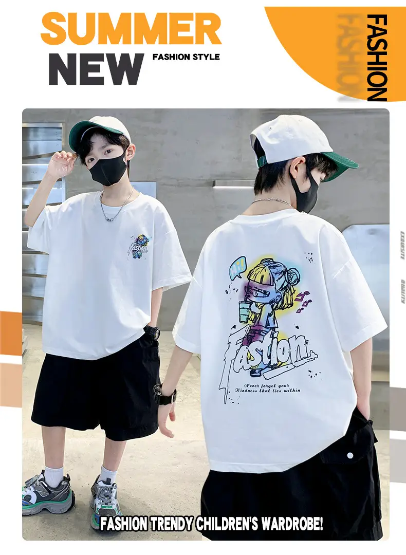 Children's Cotton Graphic T-Shirt Big City Print — feature 29