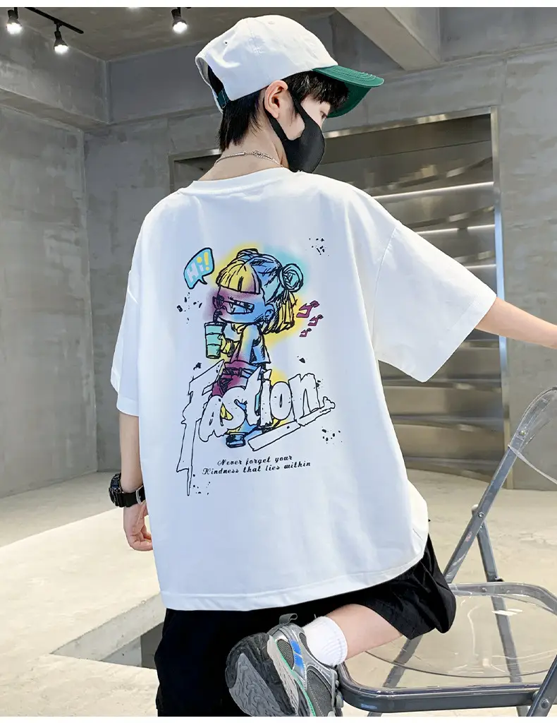 Children's Cotton Graphic T-Shirt Big City Print — feature 31