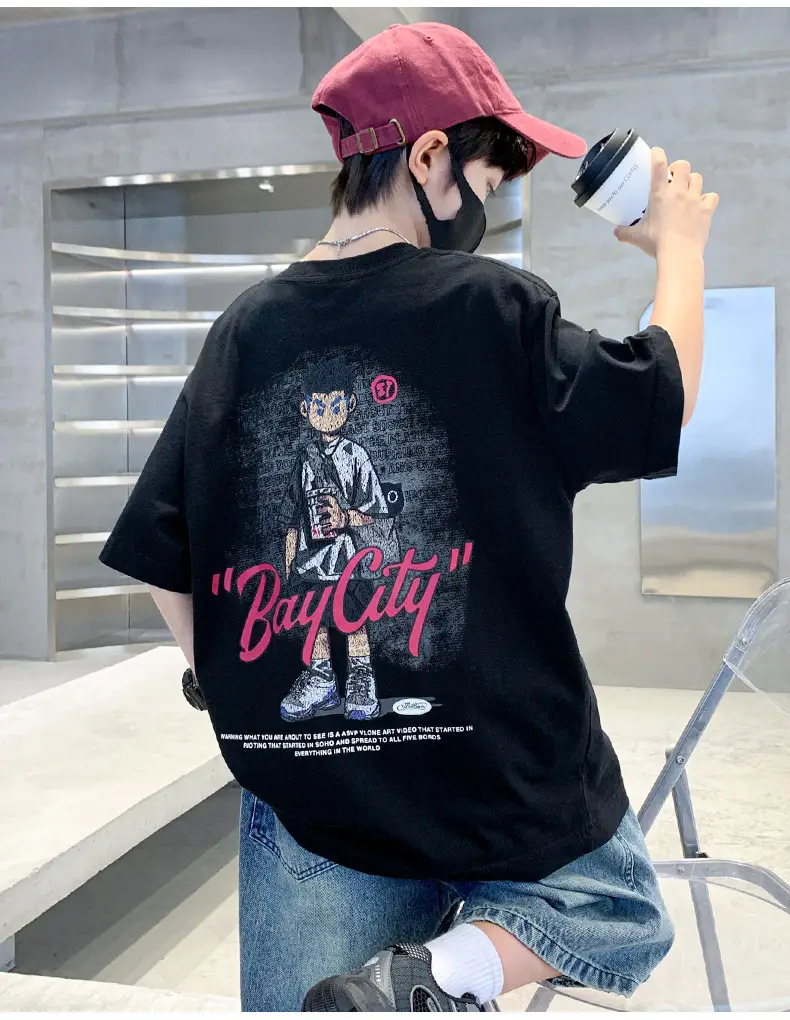 Children's Cotton Graphic T-Shirt Big City Print — feature 4