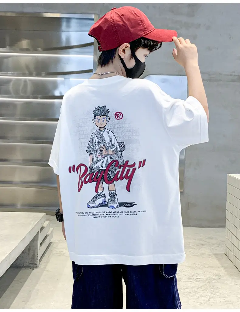 Children's Cotton Graphic T-Shirt Big City Print — feature 5