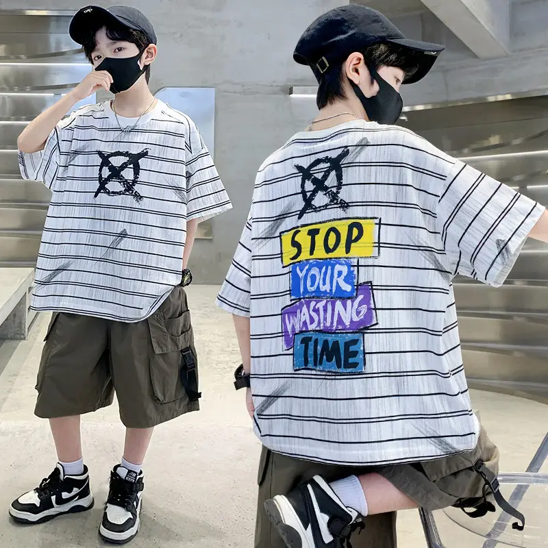 Children's Cotton Graphic T-Shirt Big City Print