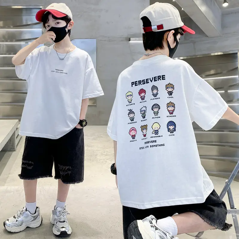 Children's Cotton Graphic T-Shirt Big City Print