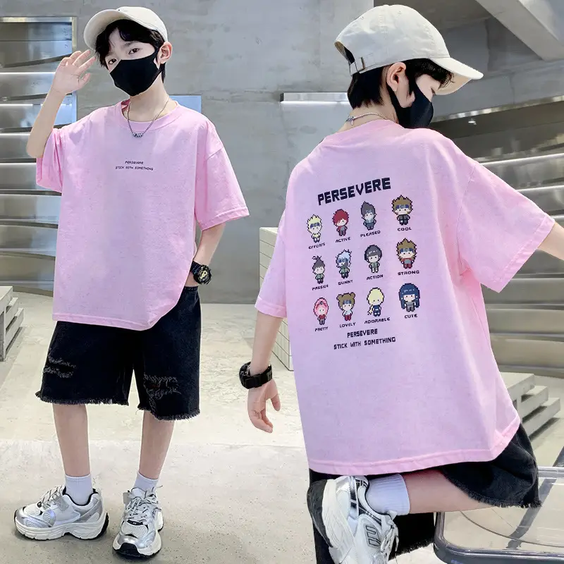 Children's Cotton Graphic T-Shirt Big City Print