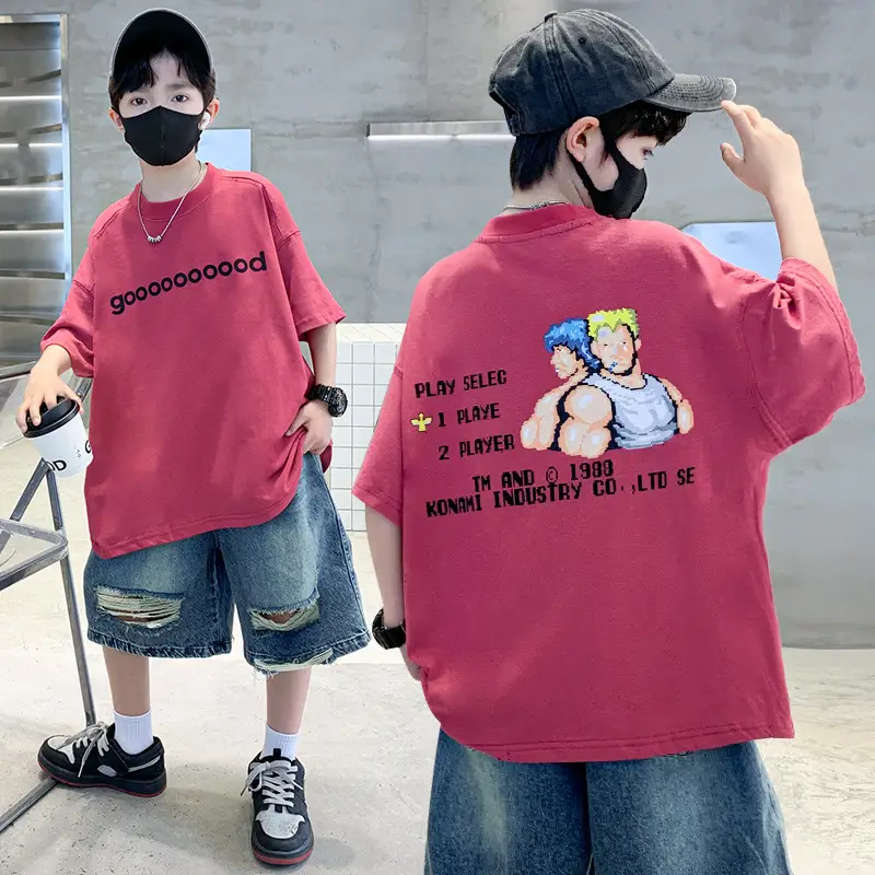 Children's Cotton Graphic T-Shirt Big City Print