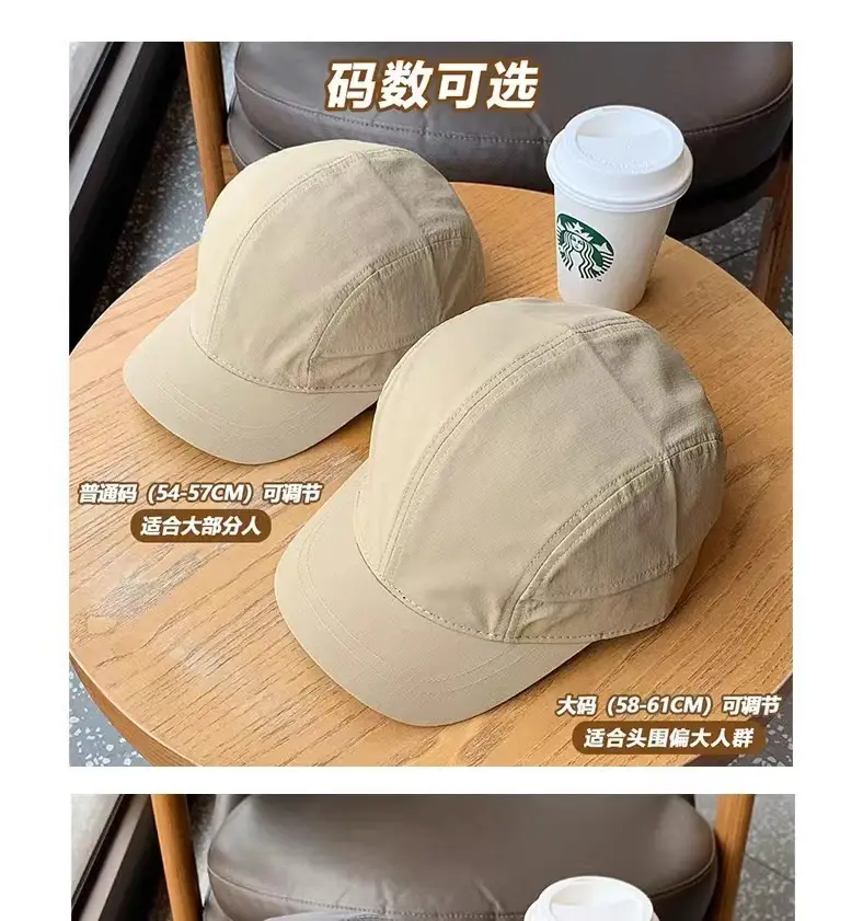 Black Vintage Cotton Baseball Cap for Women & Men — feature 15