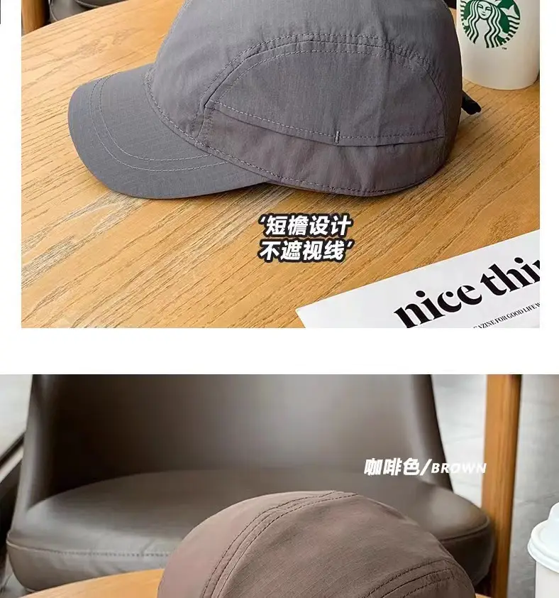 Black Vintage Cotton Baseball Cap for Women & Men — feature 19
