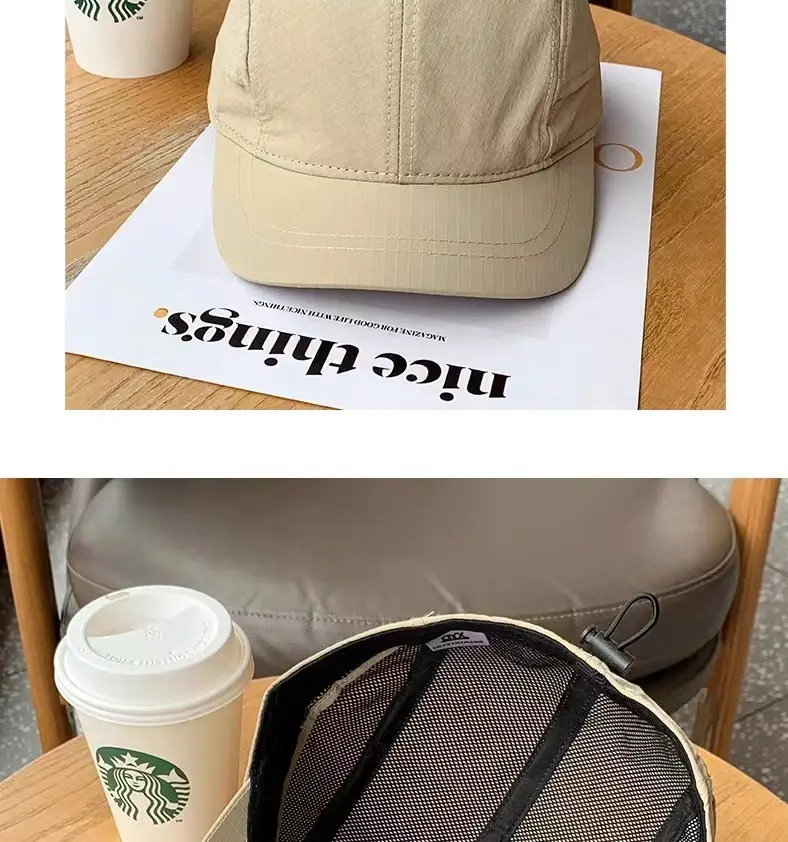 Black Vintage Cotton Baseball Cap for Women & Men — feature 21