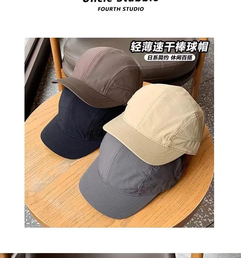 Black Vintage Cotton Baseball Cap for Women & Men — feature 3