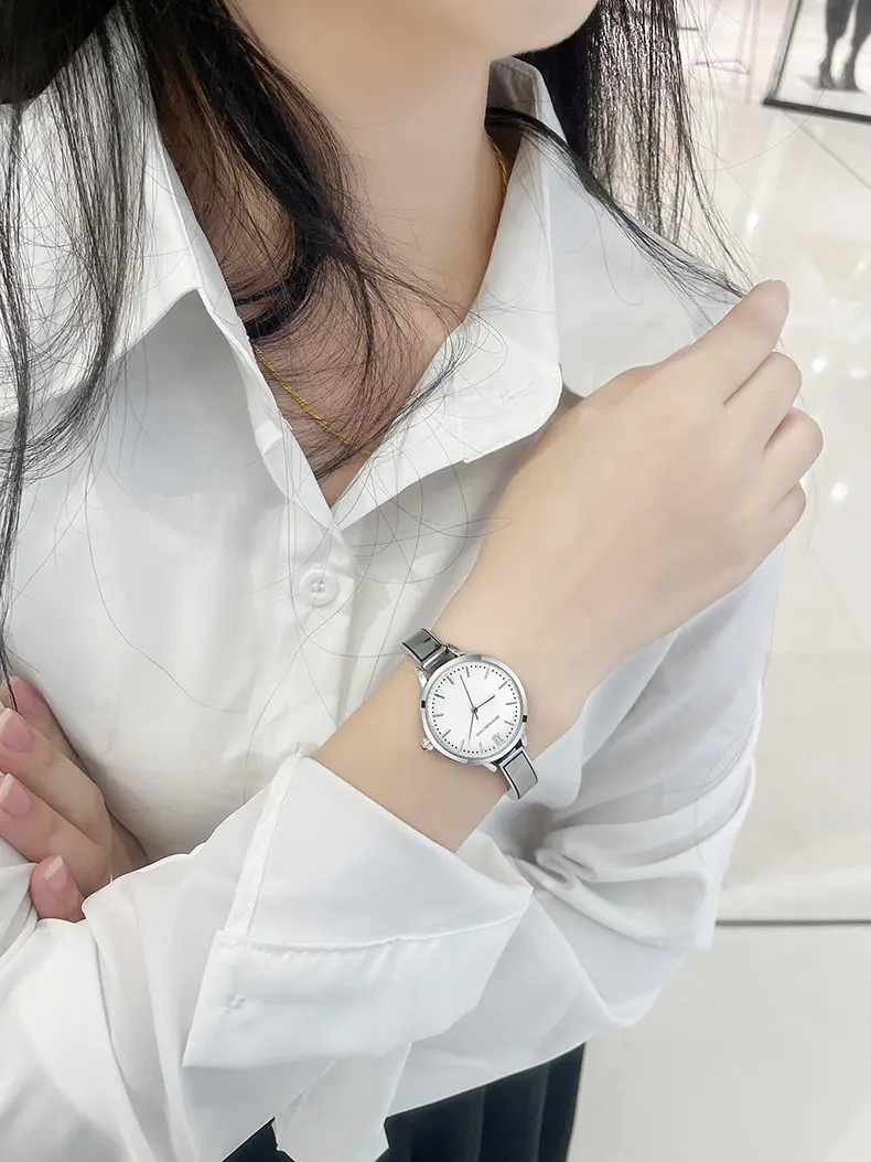 Women's Steel Bracelet Watch with White Dial — feature 17