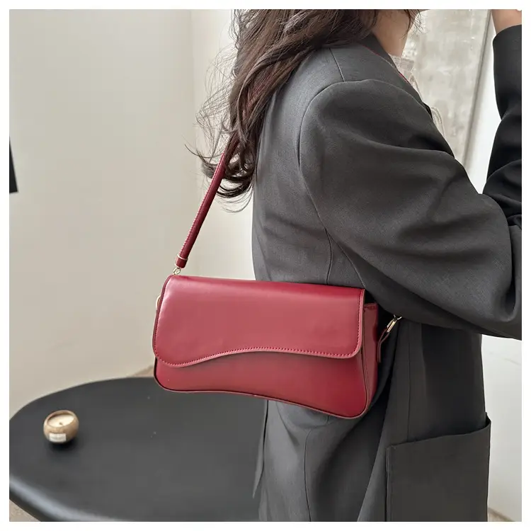 Black Retro Underarm Bag for Women — feature 11