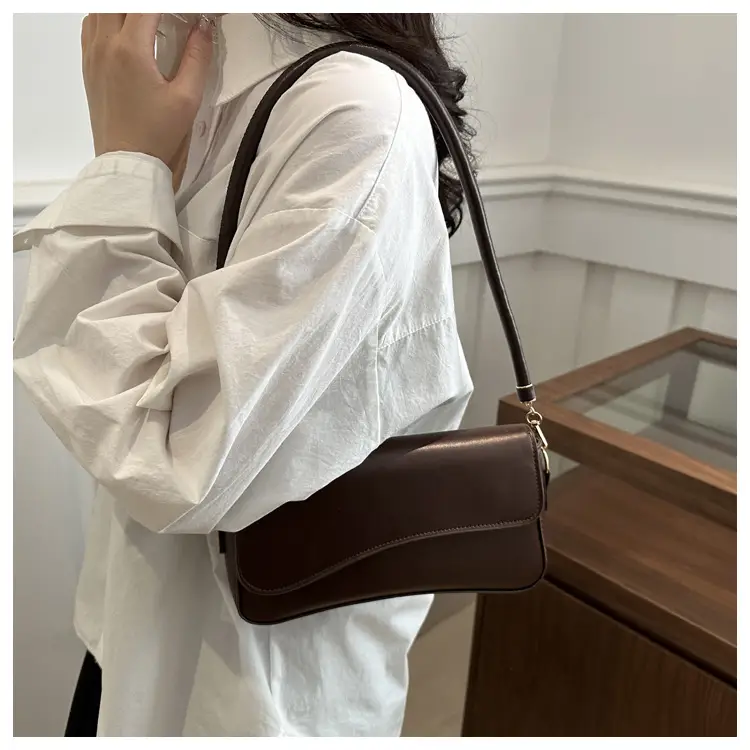 Black Retro Underarm Bag for Women — feature 14