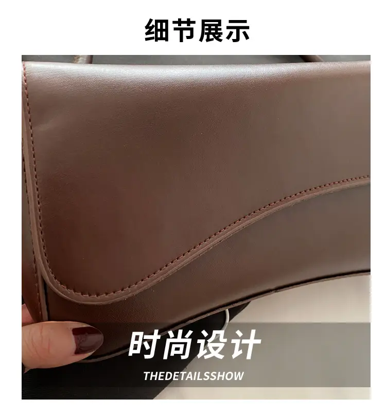 Black Retro Underarm Bag for Women — feature 2