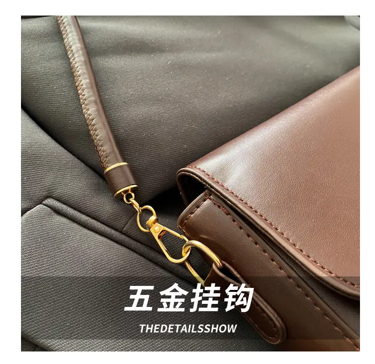 Black Retro Underarm Bag for Women — feature 5
