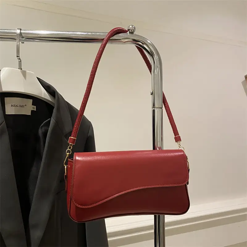 Black Retro Underarm Bag for Women - Image 2