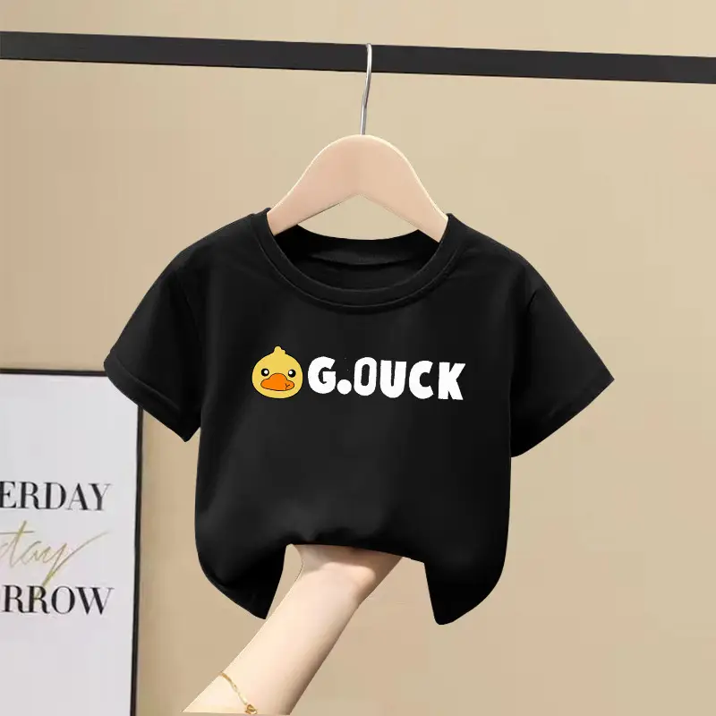 2 Pcs 100% Cotton G.UCK T-Shirts for Kids Girls Summer Wear