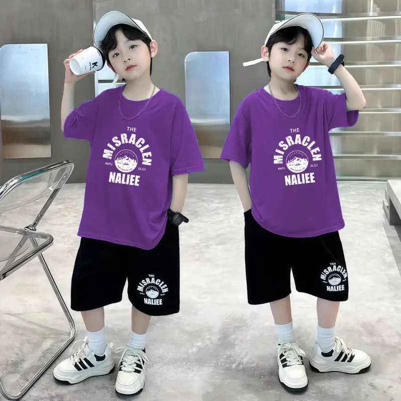 Boys Purple Camel Hat T-Shirts 2025 Medium Large - Image 7