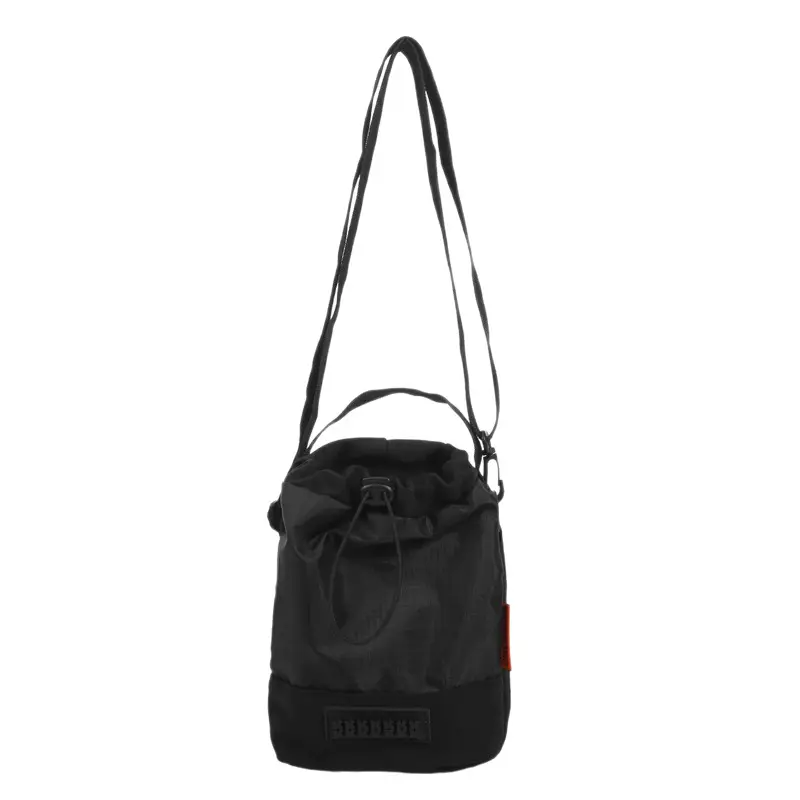 Black Drawstring Water Bottle Bag for Men Women - Image 11
