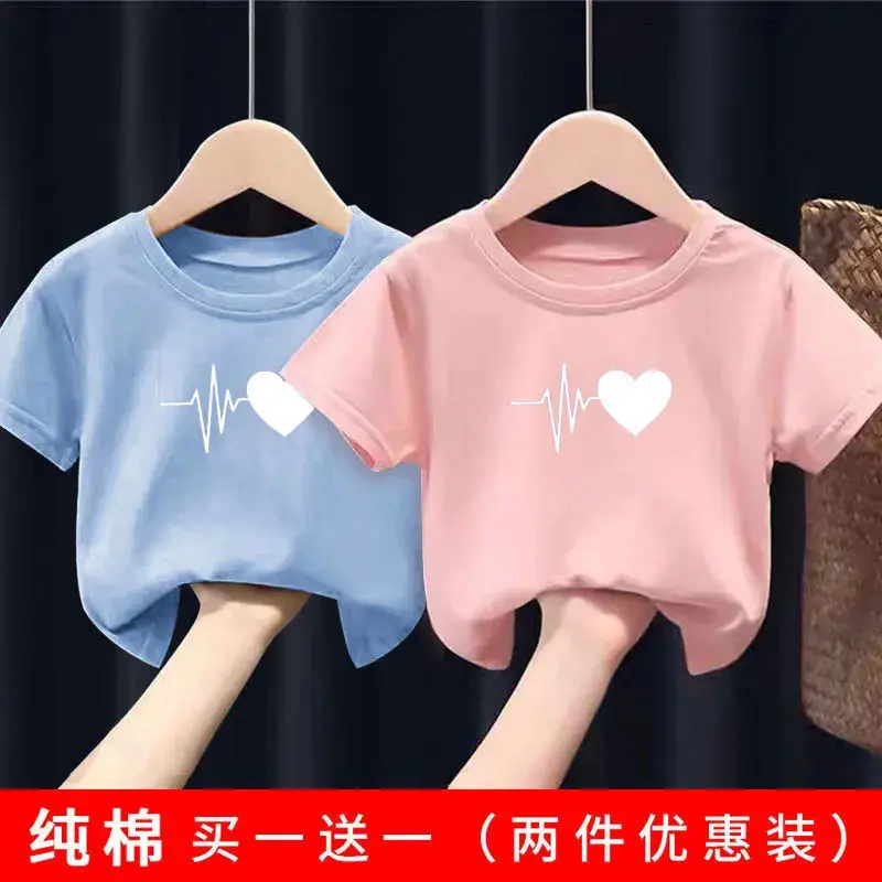 Pure Cotton Heartbeat Graphic T-Shirt Blue Medium - Image 15