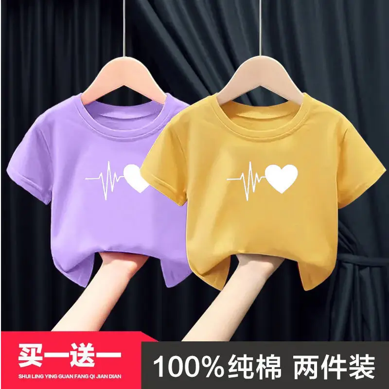 Pure Cotton Heartbeat Graphic T-Shirt Blue Medium - Image 12