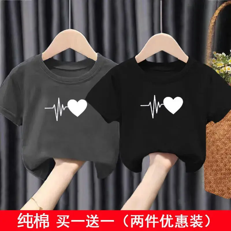 Pure Cotton Heartbeat Graphic T-Shirt Blue Medium - Image 13
