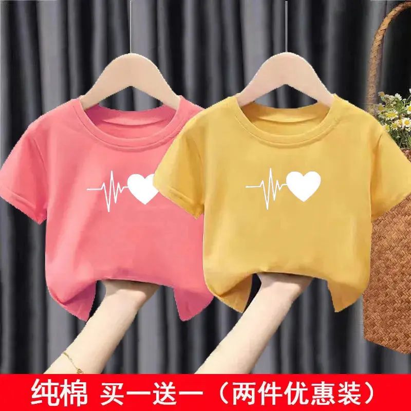 Pure Cotton Heartbeat Graphic T-Shirt Blue Medium - Image 18