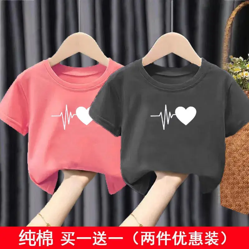 Pure Cotton Heartbeat Graphic T-Shirt Blue Medium - Image 19