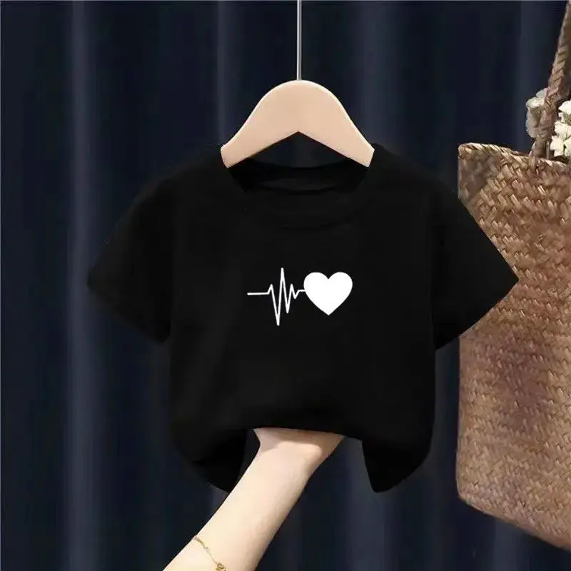 Pure Cotton Heartbeat Graphic T-Shirt Blue Medium - Image 26