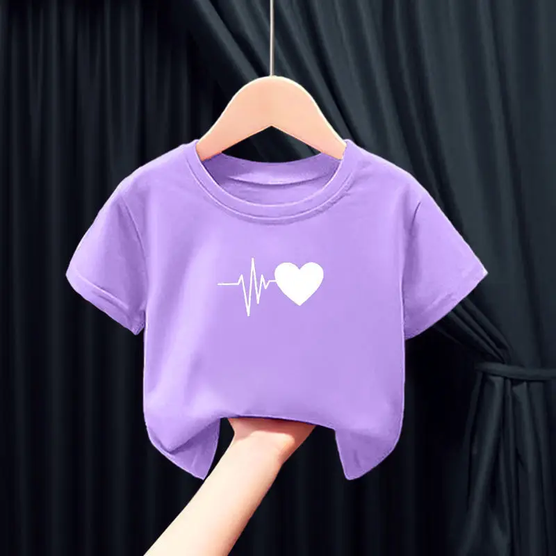 Pure Cotton Heartbeat Graphic T-Shirt Blue Medium - Image 33