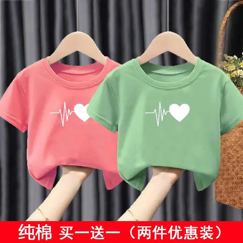Pure Cotton Heartbeat Graphic T-Shirt Blue Medium - Image 7