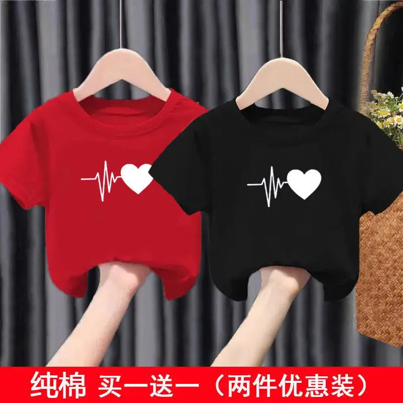 Pure Cotton Heartbeat Graphic T-Shirt Blue Medium - Image 8