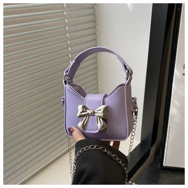 Pink Bow Shoulder Bag with Chain Strap for Women — feature 28