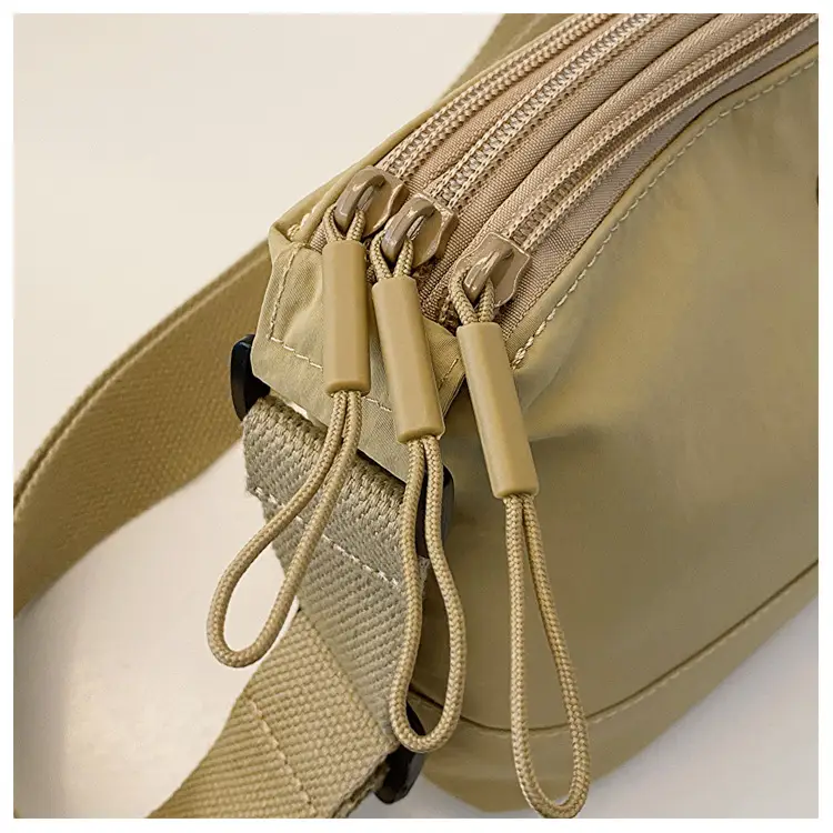 Women Crossbody Bag Beige Waterproof Nylon Multi Compartment — feature 28