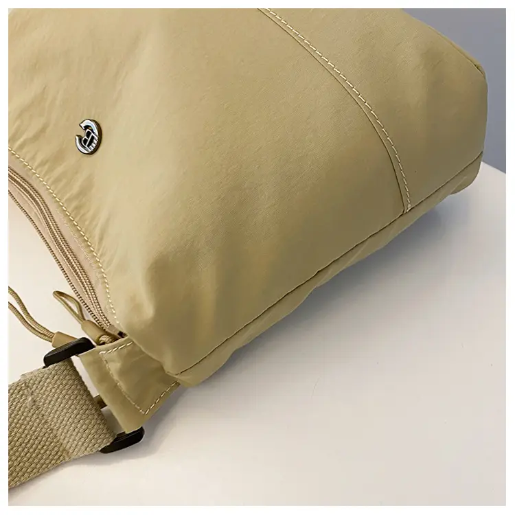 Women Crossbody Bag Beige Waterproof Nylon Multi Compartment — feature 30