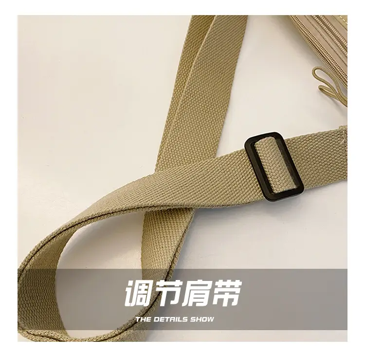 Women Crossbody Bag Beige Waterproof Nylon Multi Compartment — feature 5