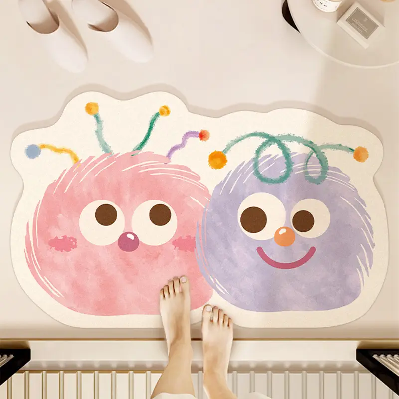 Special Shaped Cartoon Toilet Mat Anti-Slip Absorbent - Image 11