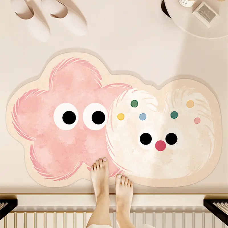 Special Shaped Cartoon Toilet Mat Anti-Slip Absorbent — feature 3
