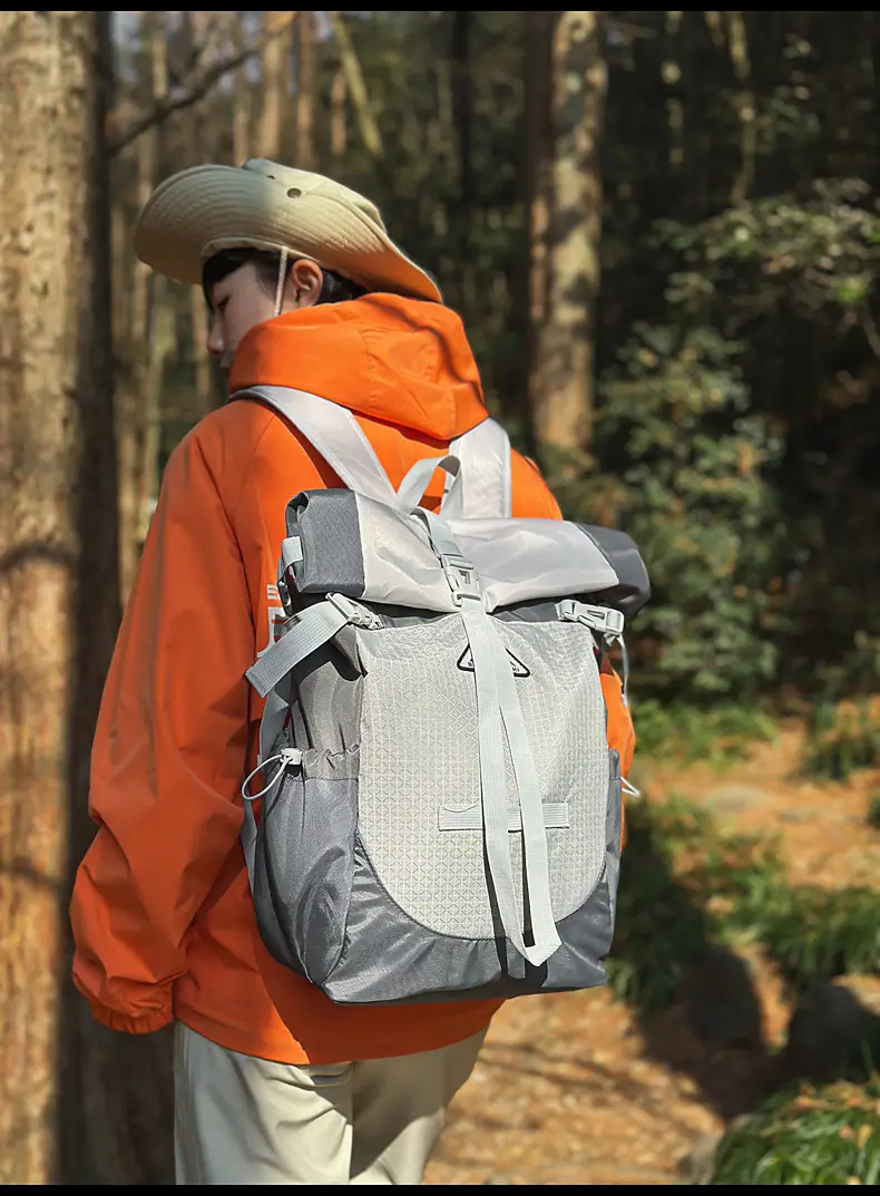 Cross-border Hiking Backpack 2025 Large Capacity Mesh Design — feature 21