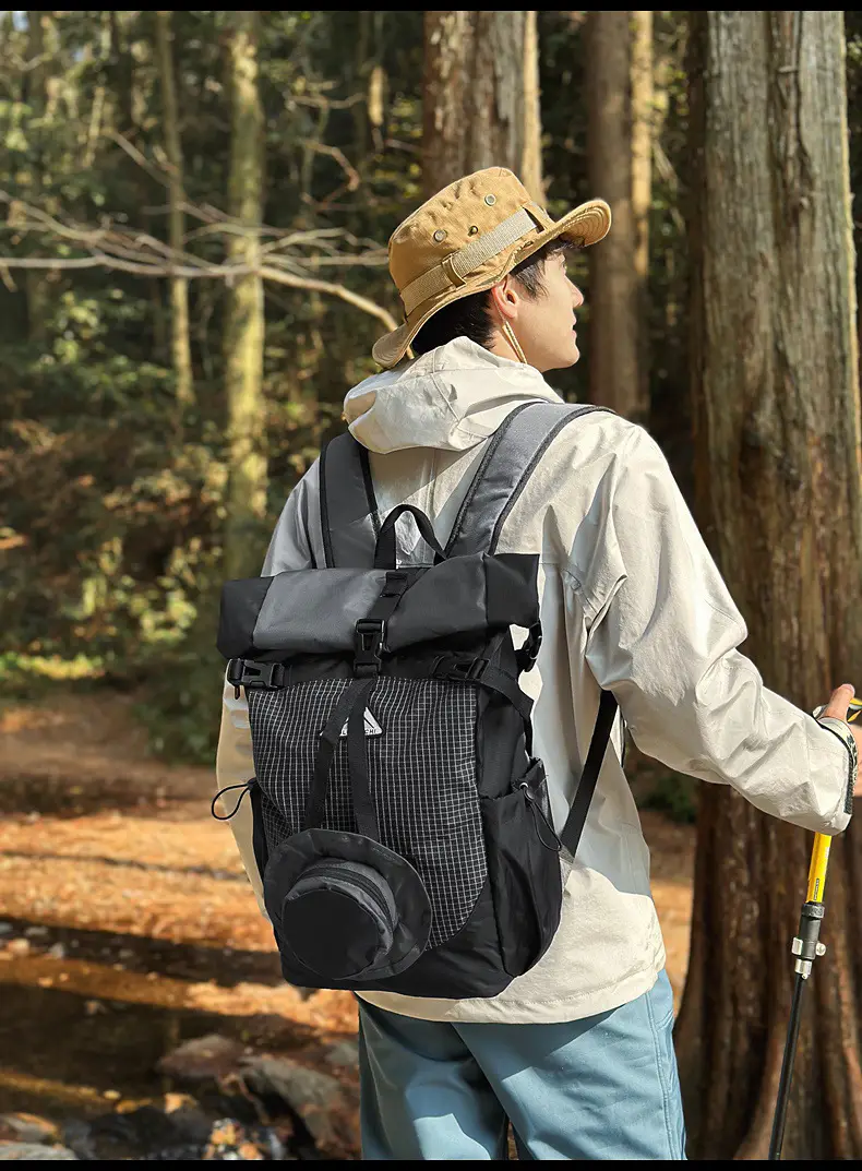 Cross-border Hiking Backpack 2025 Large Capacity Mesh Design — feature 31