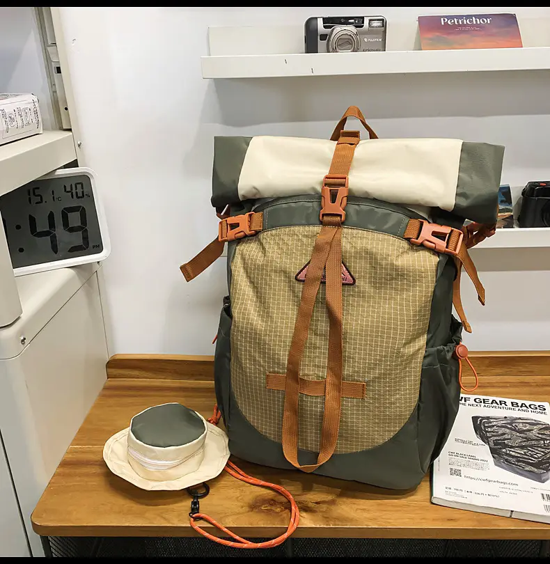 Cross-border Hiking Backpack 2025 Large Capacity Mesh Design — feature 37
