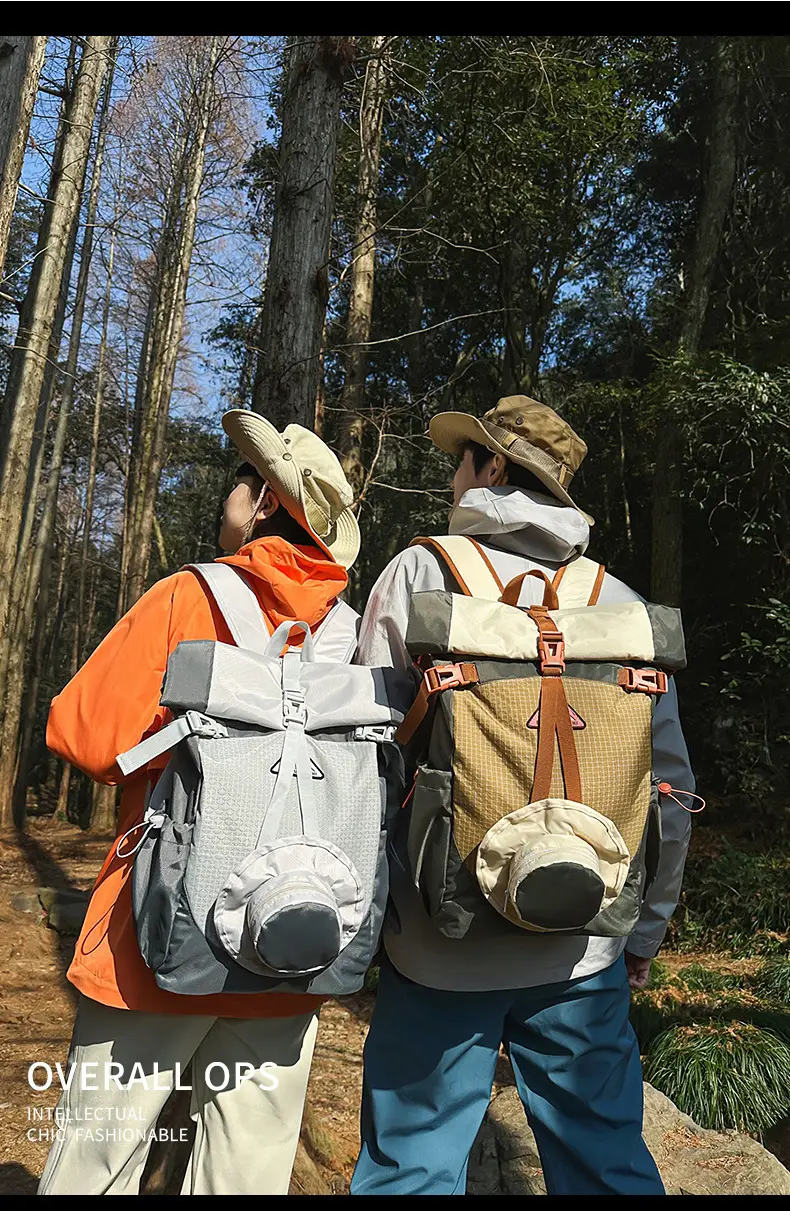 Cross-border Hiking Backpack 2025 Large Capacity Mesh Design — feature 6
