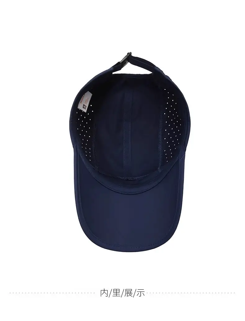Men's Navy Blue Baseball Cap Sun Hat Quick Dry — feature 13