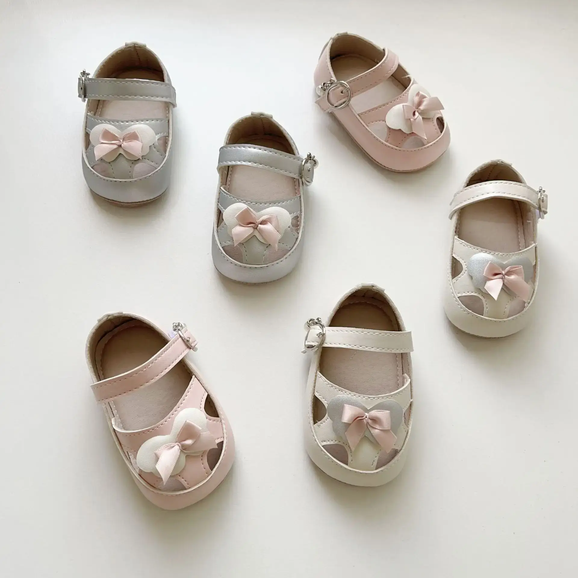Baby Princess Shoes Silver Bow Sole 6-18M — feature 17