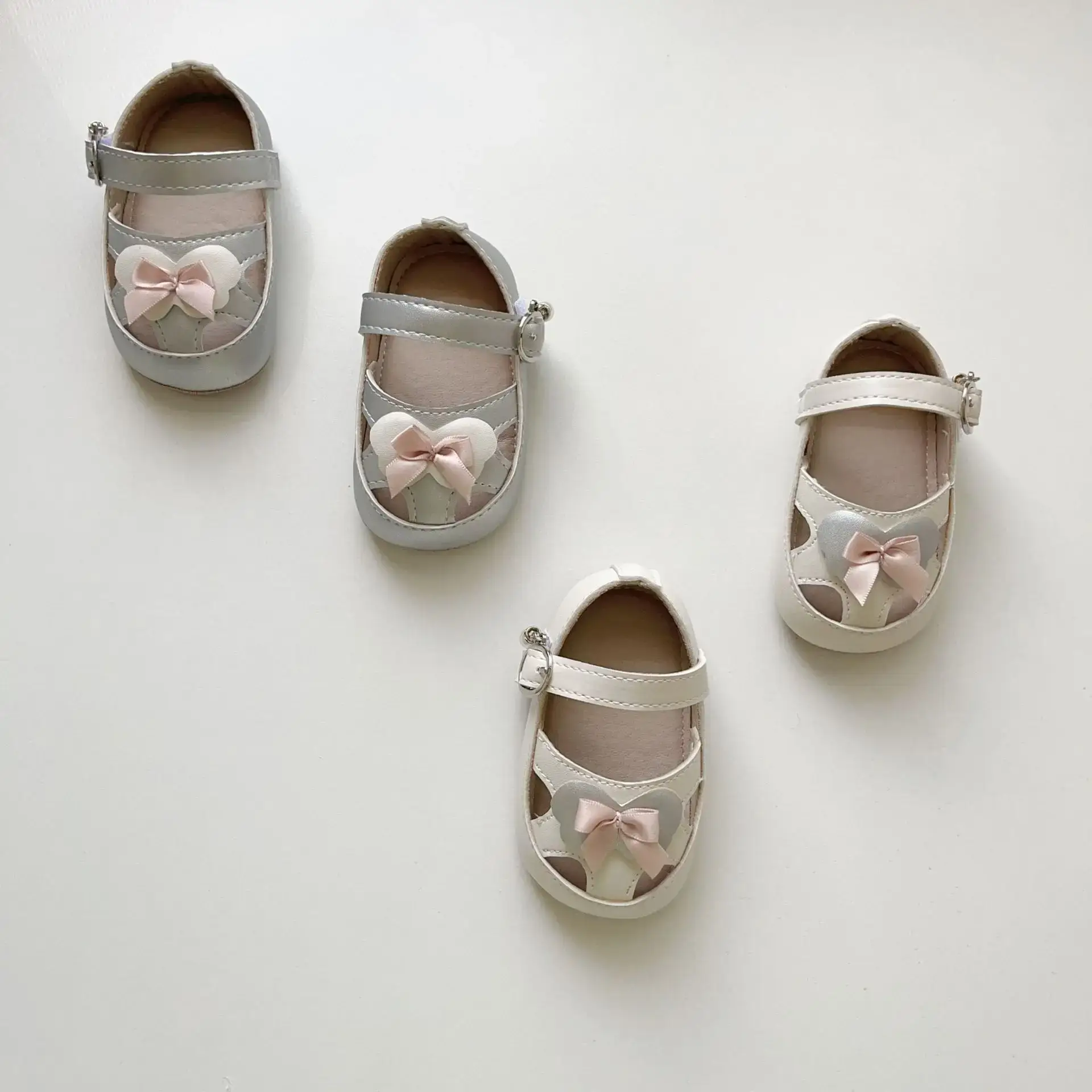 Baby Princess Shoes Silver Bow Sole 6-18M — feature 20