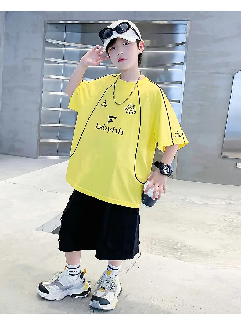 Boys Yellow Dopamine Sports T-Shirt Medium Large — feature 20